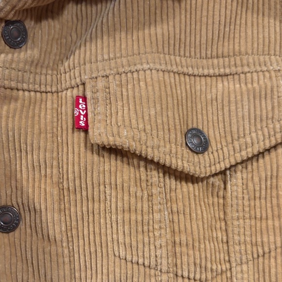 Levi's Camel Corduroy Jacket with Sherpa Collar - Picture 4 of 5